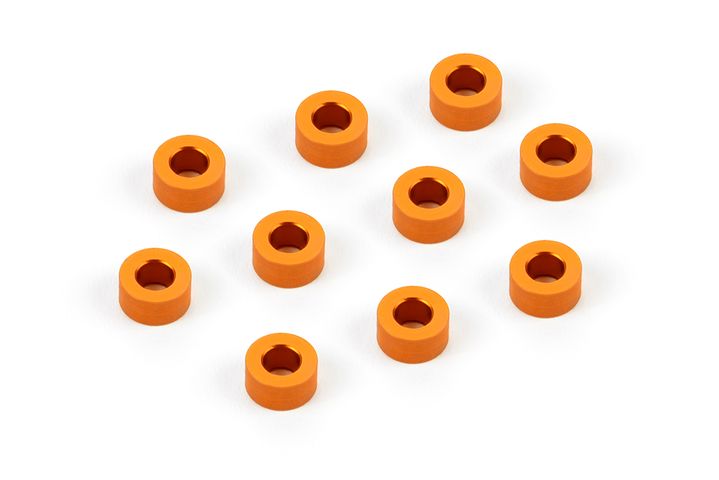ALU Distanzscheiben 3x6x3.0MM - ORANGE (10)