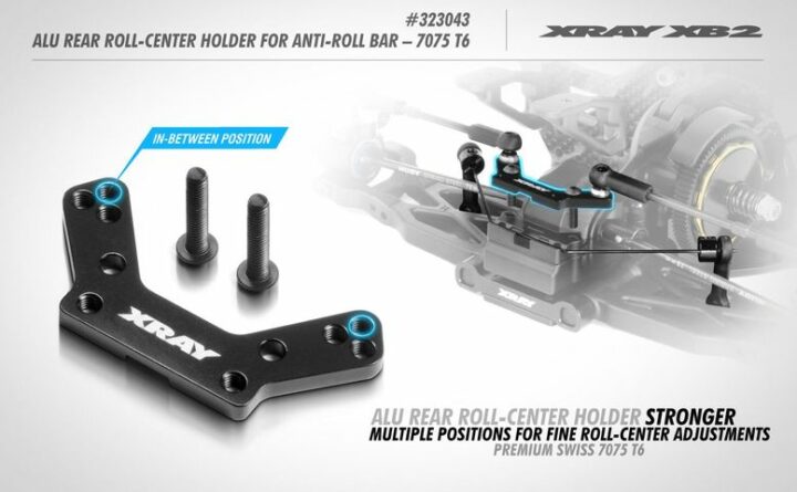 ALU Rollzenterhalter hinten für Stabilisator XRAY 323043 – Bild 2