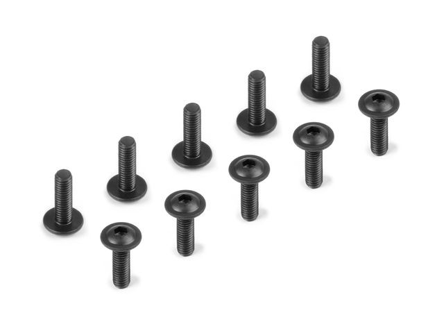 Inbusschrauben Rundkopf mit Flansch SH M3x10  (10)