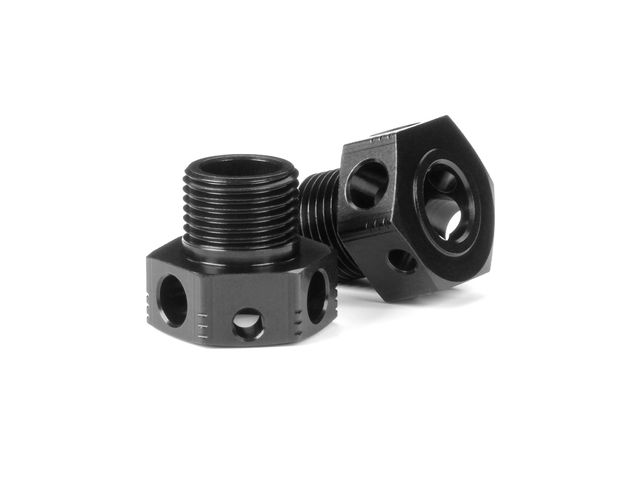 Radadapter ALU  OFFSET + 3MM - LIGHT - SCHWARZ (2)