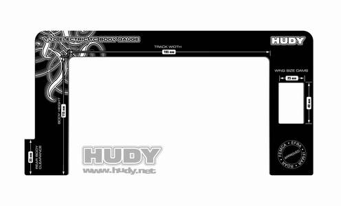 HUDY Karosserielehre zu 1/10 ELEKTRO TOURING CARS