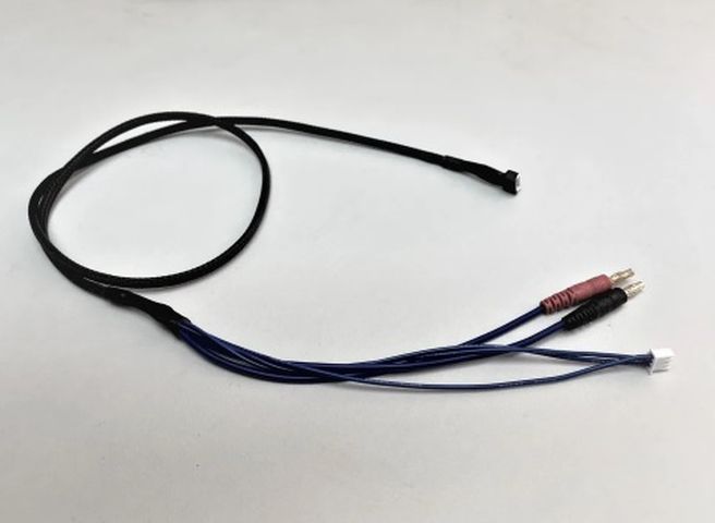 Empfänger- oder Senderladekabel (2S)  mit 4mm Bana