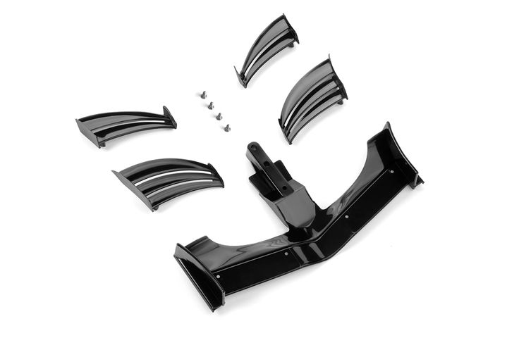 X1 Frontflügel einstellbar Kuststoff - SCHWARZ - E