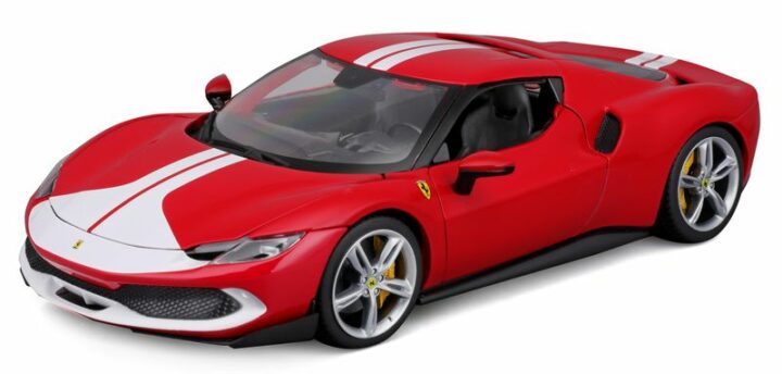 BURAGO Ferrari R&P 296 GTB Assetto Fiorano 1/18 rot