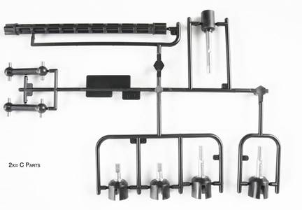 TT-02 C Parts (Cup Joint)
