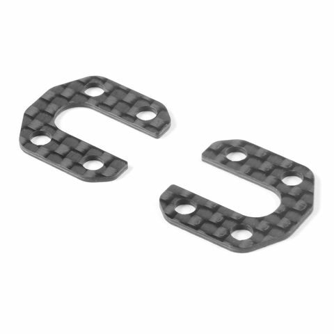 X8'26 CARBON Scheiben für Kugelkopfadapter (2) XRAY 342160