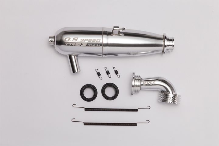 Auspuff Set TR03 V2  komplett EFRA2196 1/8 ON ROAD