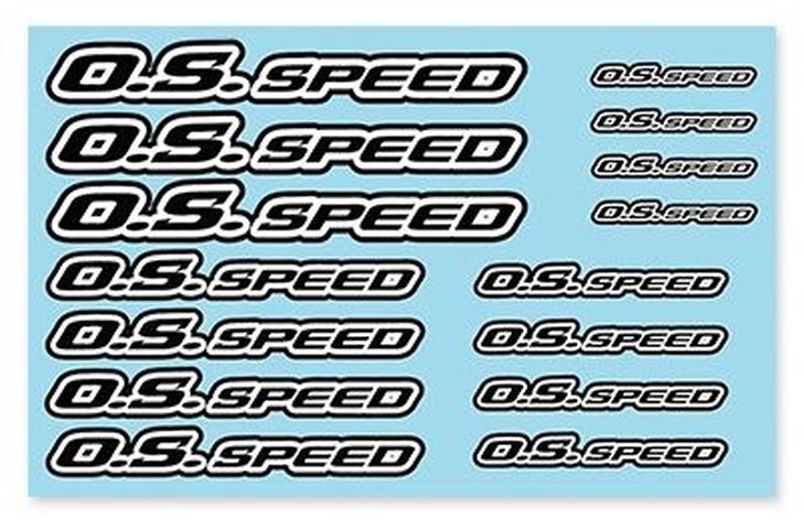 OS SPEED Aufkleber Schwarz
