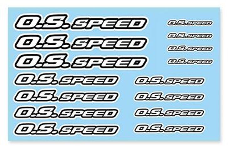 OS SPEED Aufkleber Weiss