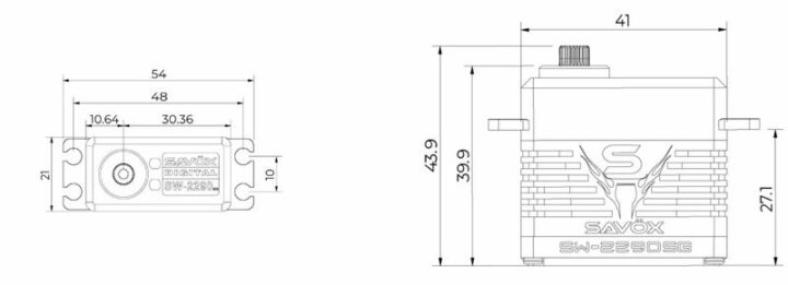 SAVÖX SB-2290SW Servo Digital/Wasserdicht (70kg/cm0.11s) 8.4Volt – Bild 4