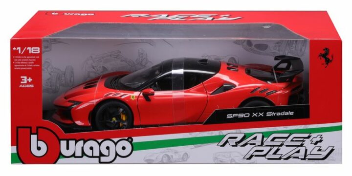 BURAGO Ferrari R&P SF90 XX Stradale 1/18 rot – Bild 3