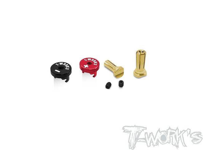 Polarity Heatsink Long Connector 5mm (ROT/SCHWARZ)
